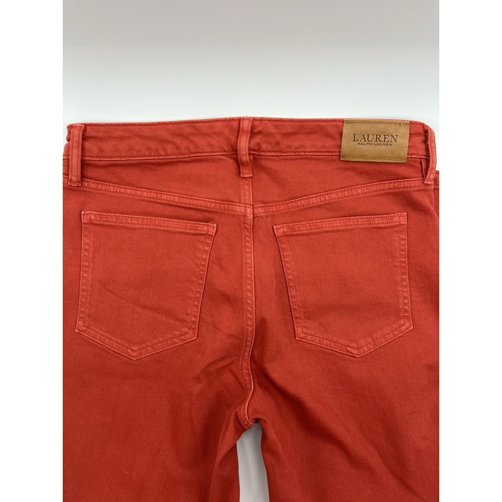 Lauren Ralph Lauren premier skinny jeans size 8 inseam 27 Red - Picture 4 of 7